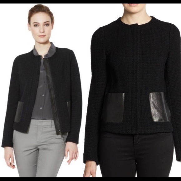 NWT VINCE Tweed/Leather (M/10) - Picture 12 of 12